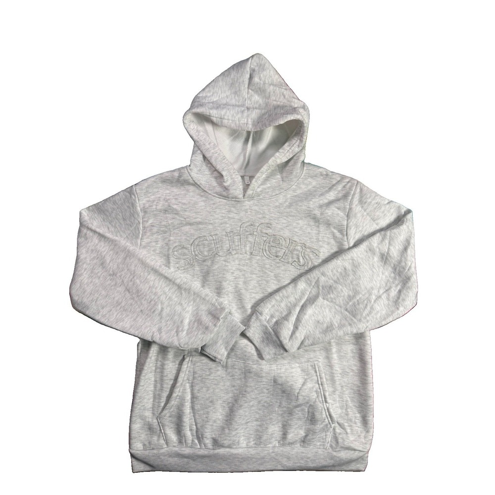 Scuffers Gray Embroidered Logo Pullover Hoodie w/ Pocket Men's Size Medium EUC